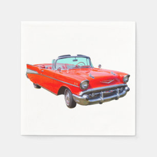 Chevrolet Bel Air konvertibel antik bil 1957 Pappersservett