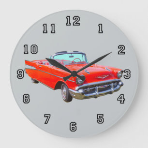 Chevrolet Bel Air konvertibel antik bil 1957 Stor Klocka
