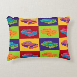 Chevrolet Bel Air popkonst 1955 Prydnadskudde