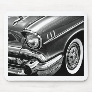 Chevrolet Bel Air svart 1957 & vit Musmatta
