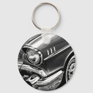 Chevrolet Bel Air svart 1957 & vit Nyckelring