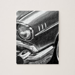 Chevrolet Bel Air svart 1957 & vit Pussel
