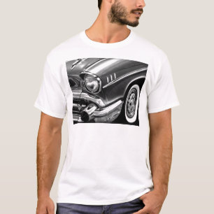 Chevrolet Bel Air svart 1957 & vit T-shirt