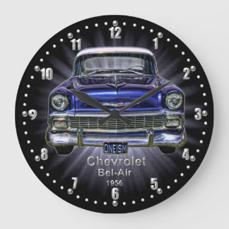 Chevrolet Bel-Luft 1956 Quartz Wall Clock Stor Klocka