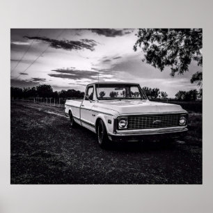 Chevrolet C10 Chevy Pickupa Lastbil Poster