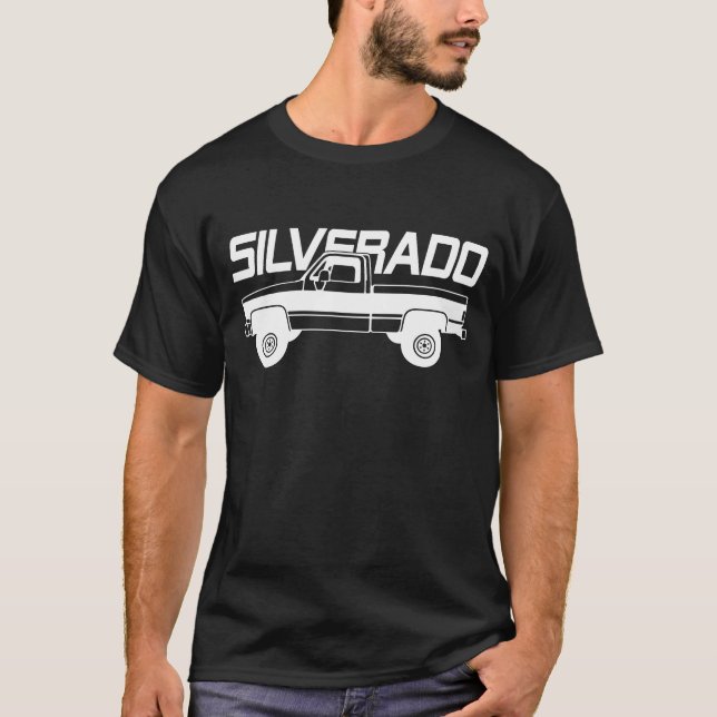 Chevrolet C10 Silverado 1987 T Shirt (Framsida)