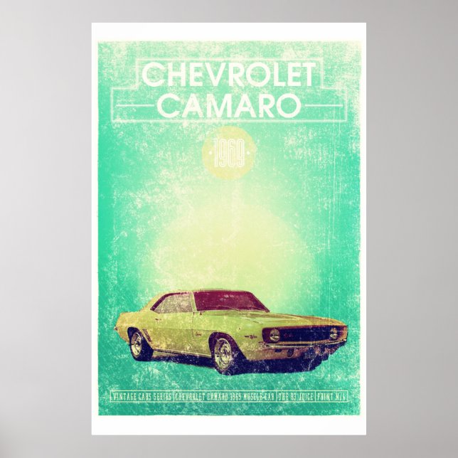 Chevrolet Camaro 1965 Poster (Framsidan)