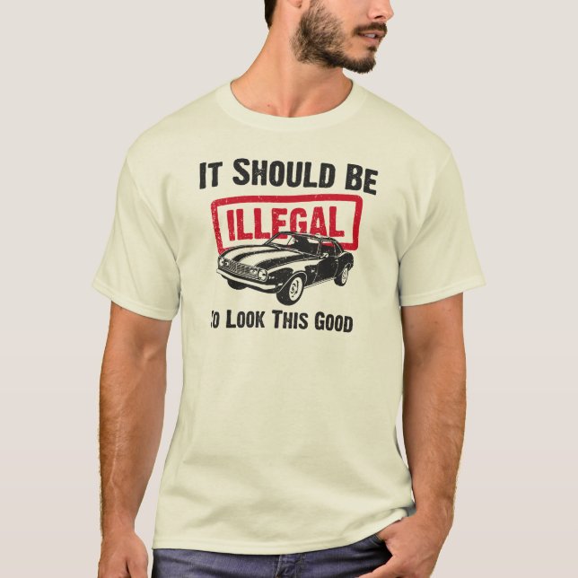 Chevrolet Camaro 1968 Z28 Tee Shirt (Framsida)