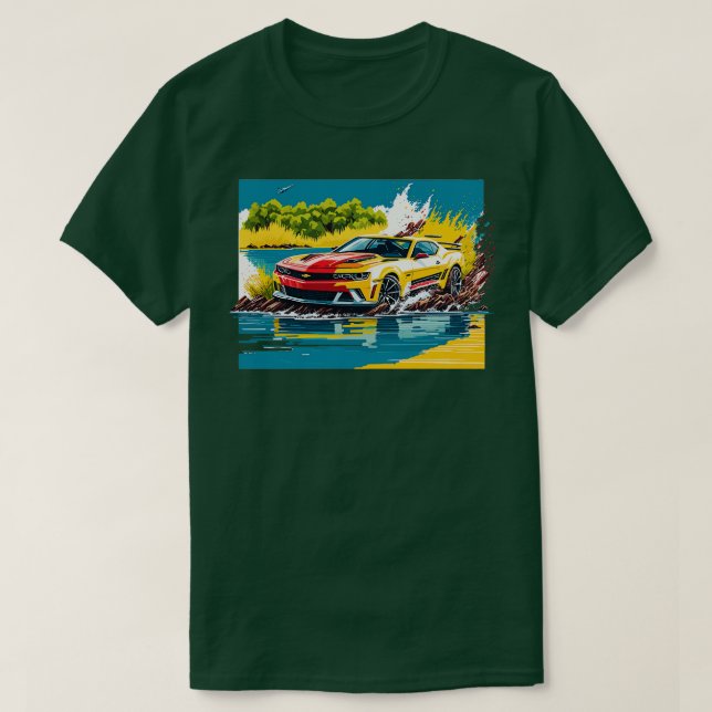 Chevrolet Camaro 5 T Shirt (Design framsida)