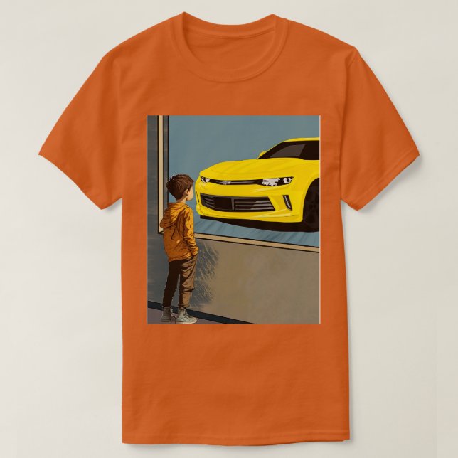 Chevrolet Camaro Kids Dream T Shirt (Design framsida)