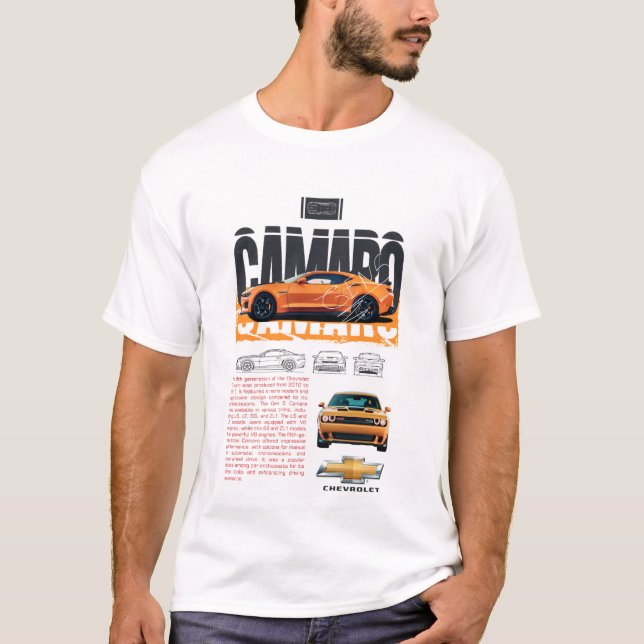 Chevrolet Camaro T Shirt (Framsida)
