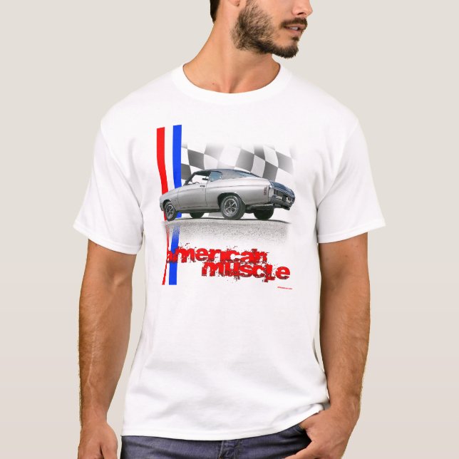 Chevrolet Chevelle SS amerikanmuskel 1970 T-shirt (Framsida)