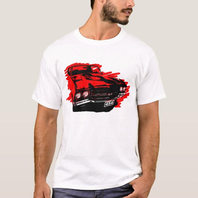 Chevrolet Chevelle SS bilTshirt 1970 Tröja (Framsida)