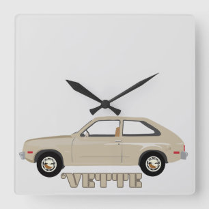 Chevrolet Chevette Vette retro klassisk bil Fyrkantig Klocka