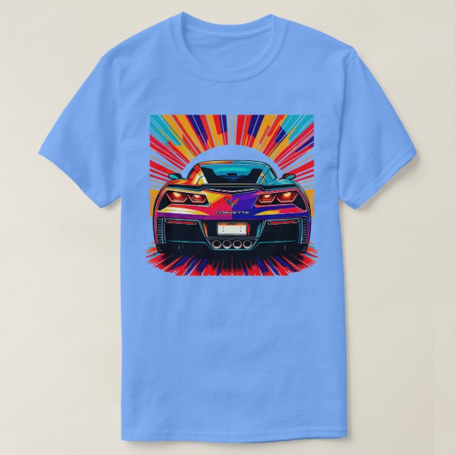 Chevrolet Corvette 18 T Shirt (Design framsida)