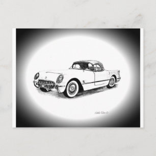 Chevrolet Corvette 1954 Vykort