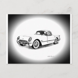 Chevrolet Corvette 1954 Vykort