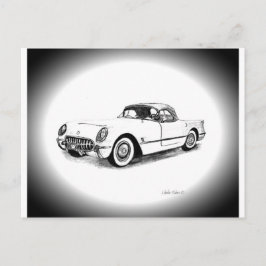 Chevrolet Corvette 1954 Vykort
