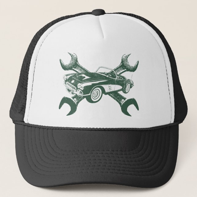 Chevrolet Corvette 1958 Truckerkeps (Framsida)