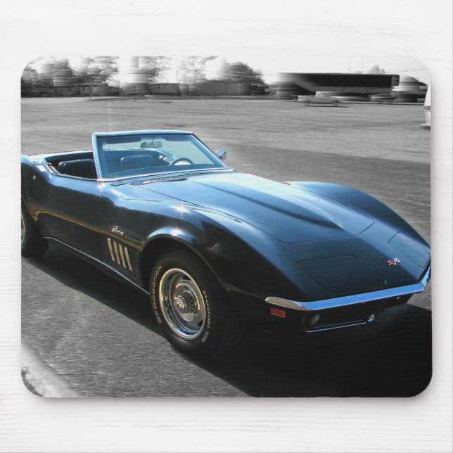 Chevrolet Corvette 1969 Stingray Mousepad Musmatta (Framsidan)