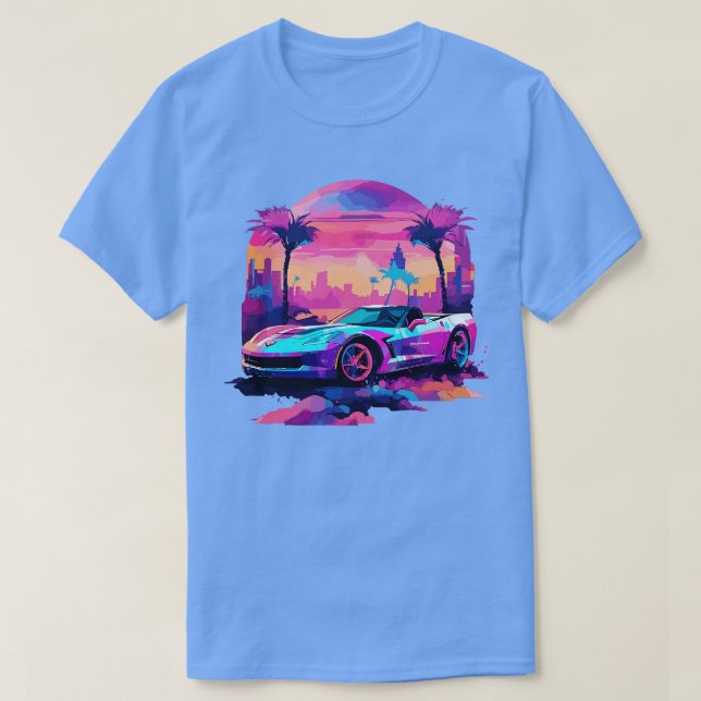 Chevrolet Corvette Älskare T Shirt (Design framsida)