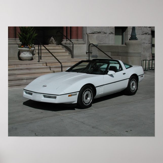 Chevrolet Corvette C4 Poster (Framsidan)