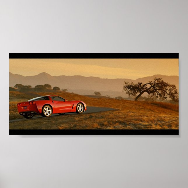 Chevrolet Corvette C6 Desert Poster (Framsidan)