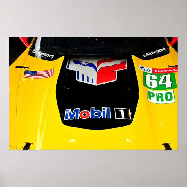 Chevrolet Corvette C7.R Front View Poster (Framsidan)