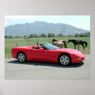 Chevrolet Corvette cabriolet C5 Poster