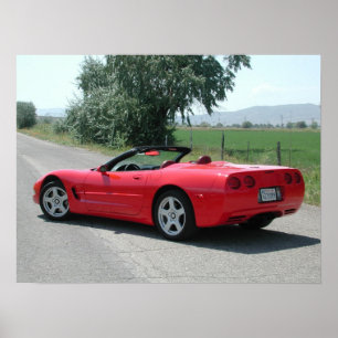 Chevrolet Corvette cabriolet C5 Poster
