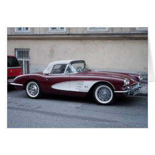 Chevrolet Corvette Hälsningskort