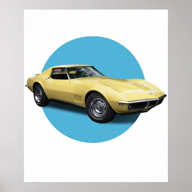 Chevrolet Corvette Poster (Framsidan)