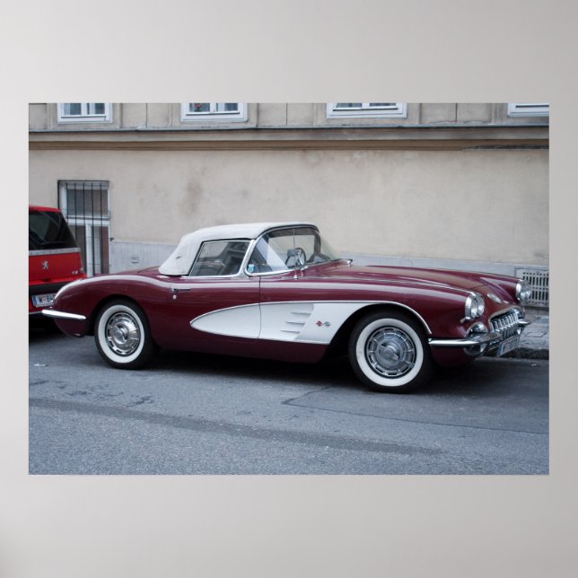 Chevrolet Corvette Poster (Framsidan)