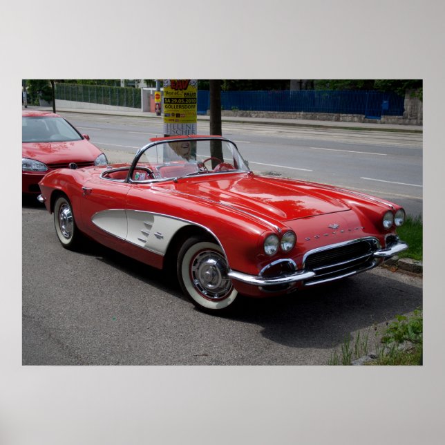 Chevrolet Corvette Poster (Framsidan)