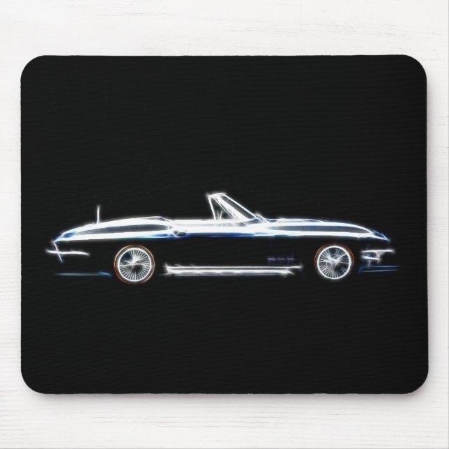 Chevrolet Corvette Stingray 1965 Mousepad Musmatta (Framsidan)