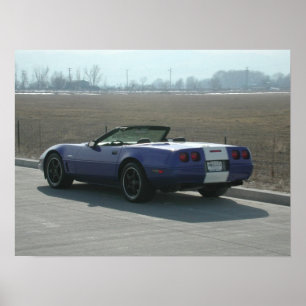 Chevrolet Corvette storslagen sportcabriolet 1996 Poster