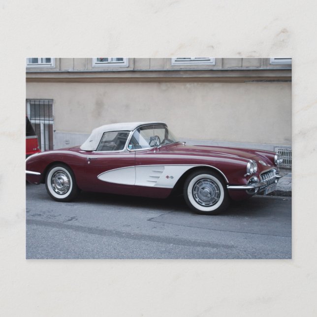 Chevrolet Corvette Vykort (Framsida)