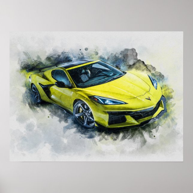 Chevrolet Corvette Z06 Poster (Framsidan)