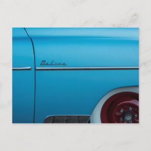 Chevrolet Deluxe Blue Fender Vykort