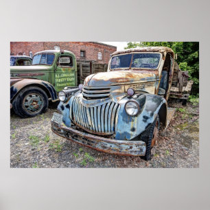 CHEVROLET FLATBED LASTBIL 1946 POSTER