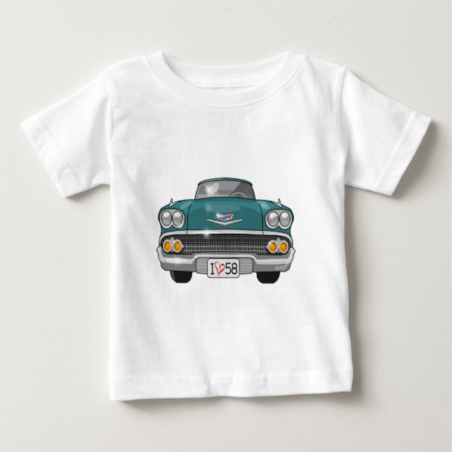 Chevrolet Impala 1958 Tee Shirt (Framsida)