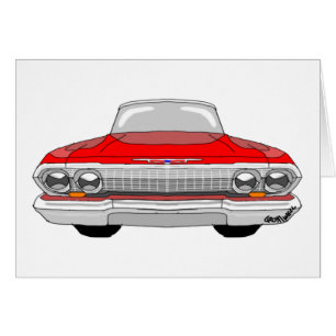 Chevrolet Impala 1963 Hälsningskort