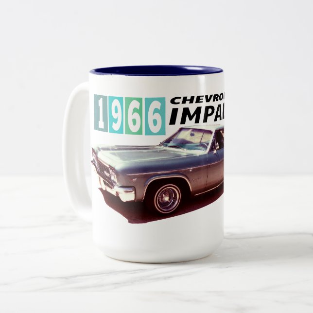 Chevrolet Impala 1966 Två-Tonad Mugg (Framsida vänster)