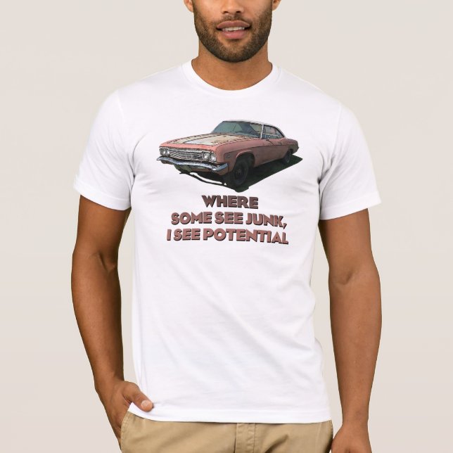 Chevrolet Impala t-skjorta 1966 T Shirt (Framsida)