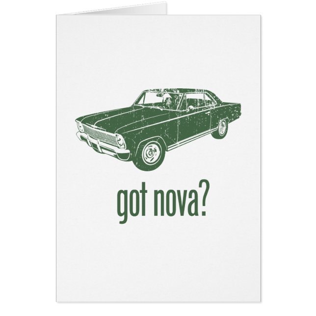 Chevrolet Nova 1966 SS Hälsningskort (Framsidan)