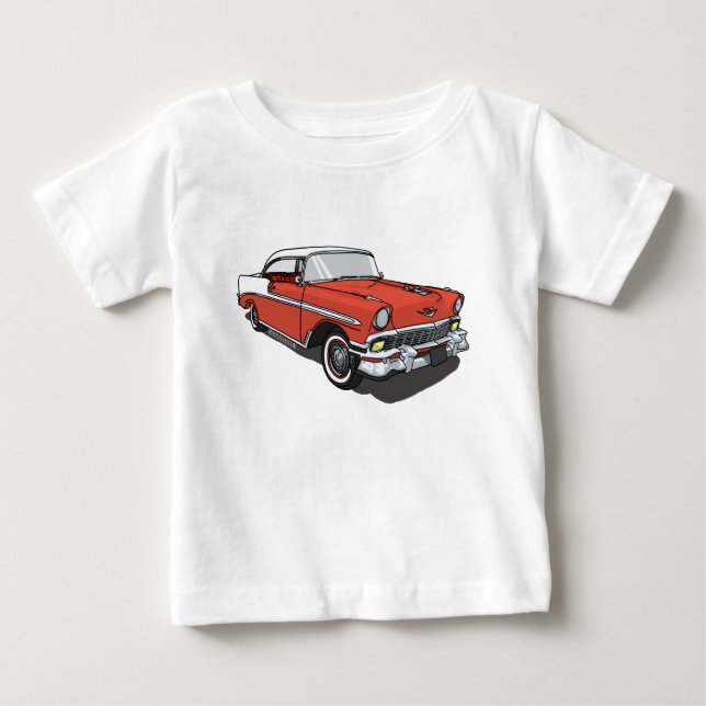 Chevrolet röda Bel Air - Tee Shirt (Framsida)