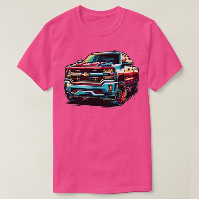 Chevrolet Silverado 6 T Shirt (Design framsida)