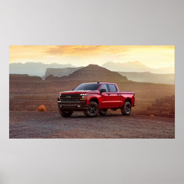 Chevrolet Silverado LT Z71 Trail Chef Crew Cab Poster (Framsidan)