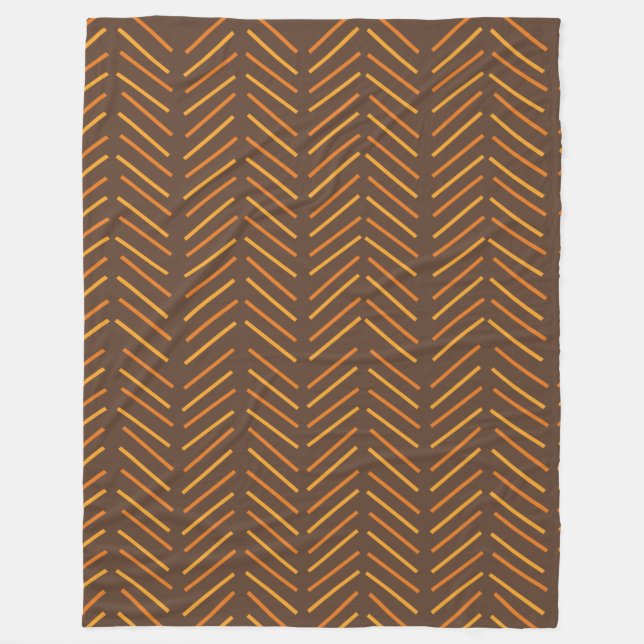 Chevron 1970-talet fleecefilt (Framsidan)