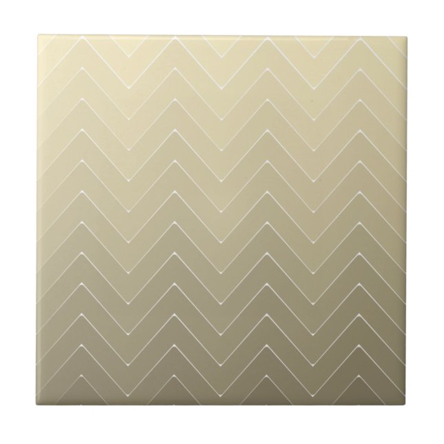 Chevron Backsplash Cappuccino Ombre Mönster Kakelplatta (Framsidan)